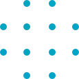 Kék pontok dekoráció
