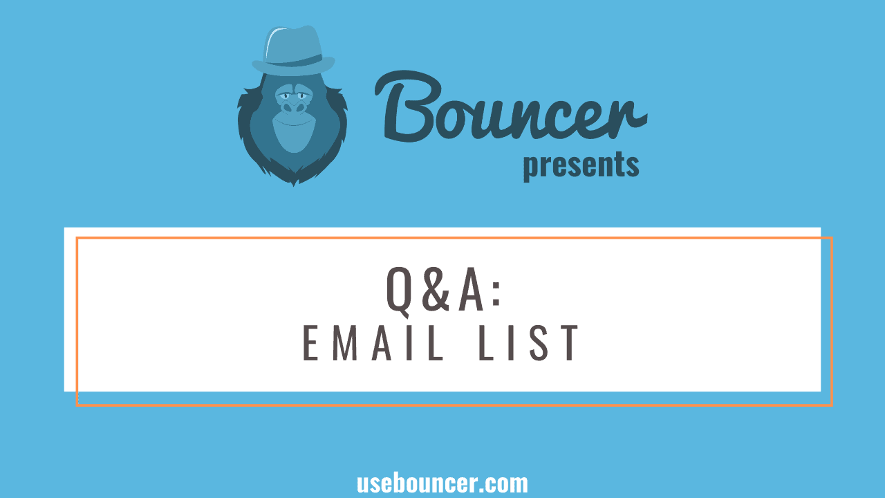Q&A: Lista de e-mail