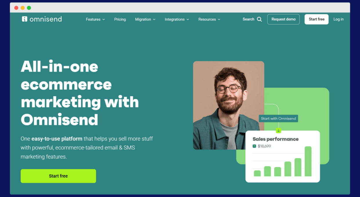 Omnisend homepage