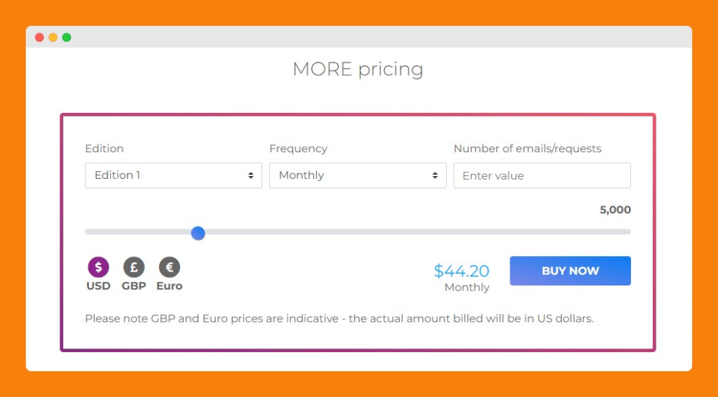 Preços do EmailHippo