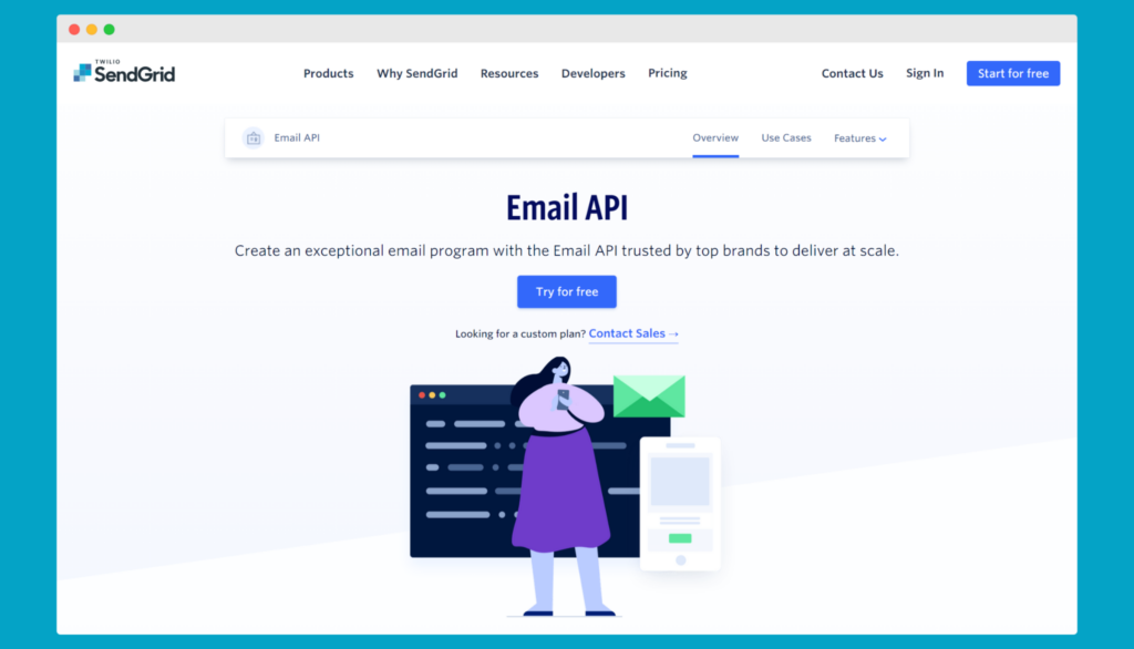 Sendgrid - API de validation