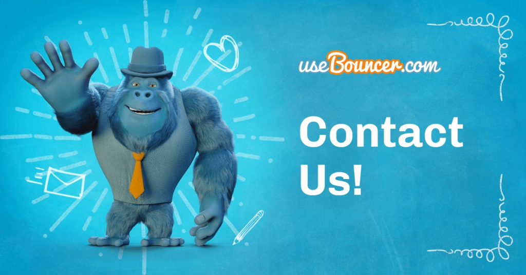 Bouncer contact us banner