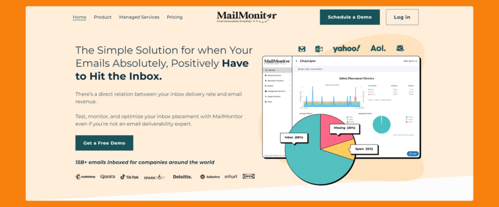 MailMonitor - een van de e-mail deliverability tools
