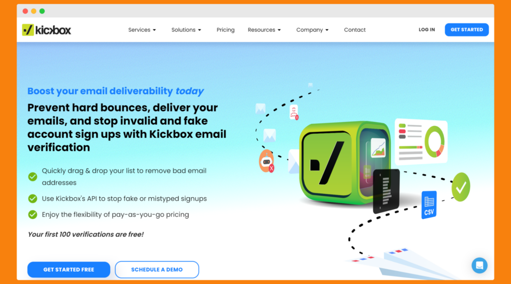KickBox - tjänst för verifiering av e-post