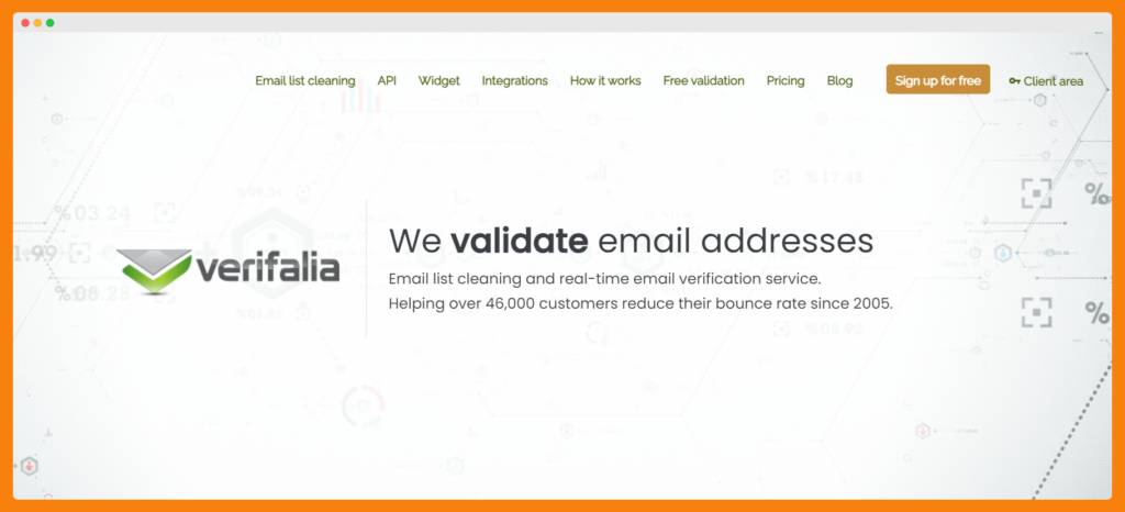 Verifalia - інструмент для перевірки електронної пошти