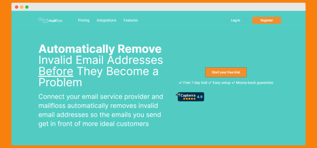 Mailfloss - tjeneste til bekræftelse af e-mail