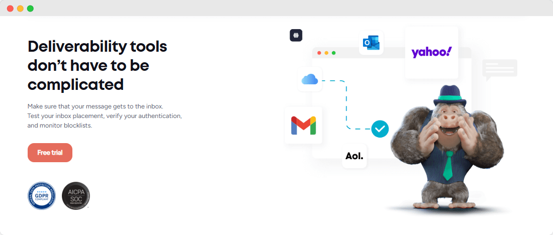 Bouncer deliverability kit page