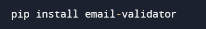 potrjevanje e-pošte v Pythonu - delček kode