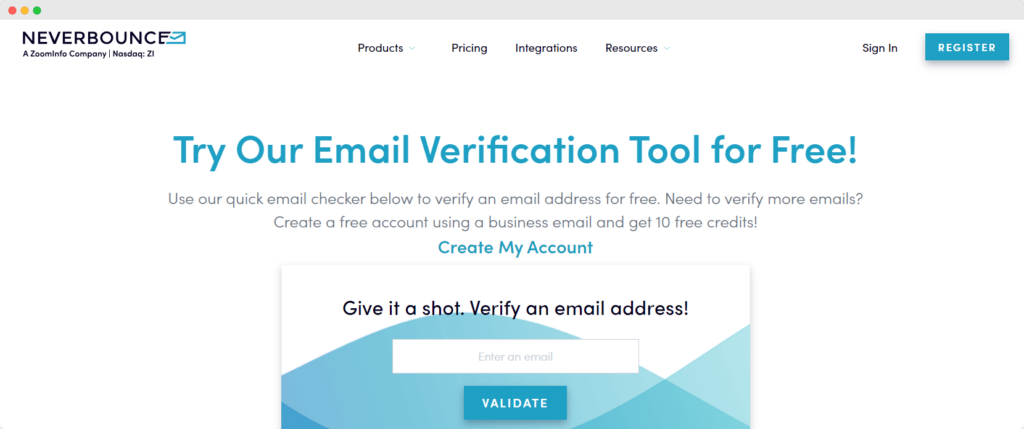 NeverBounce email checker