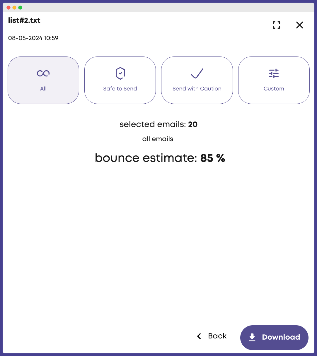 Bouncer dashboard