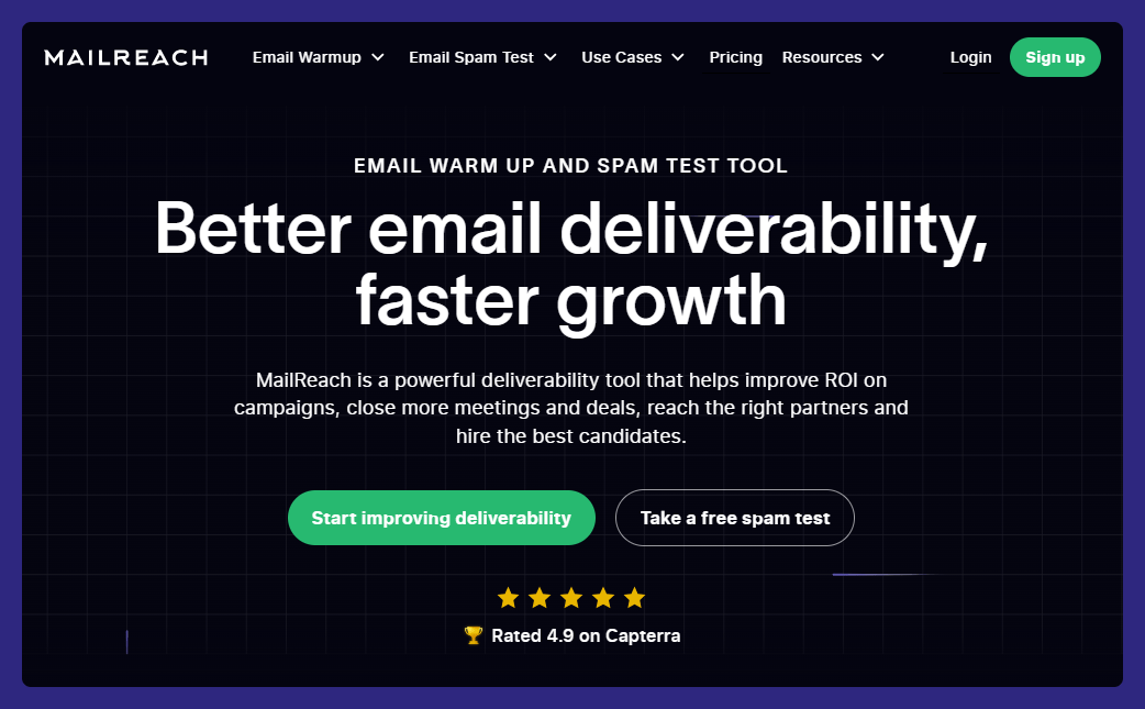 MailReach homepage