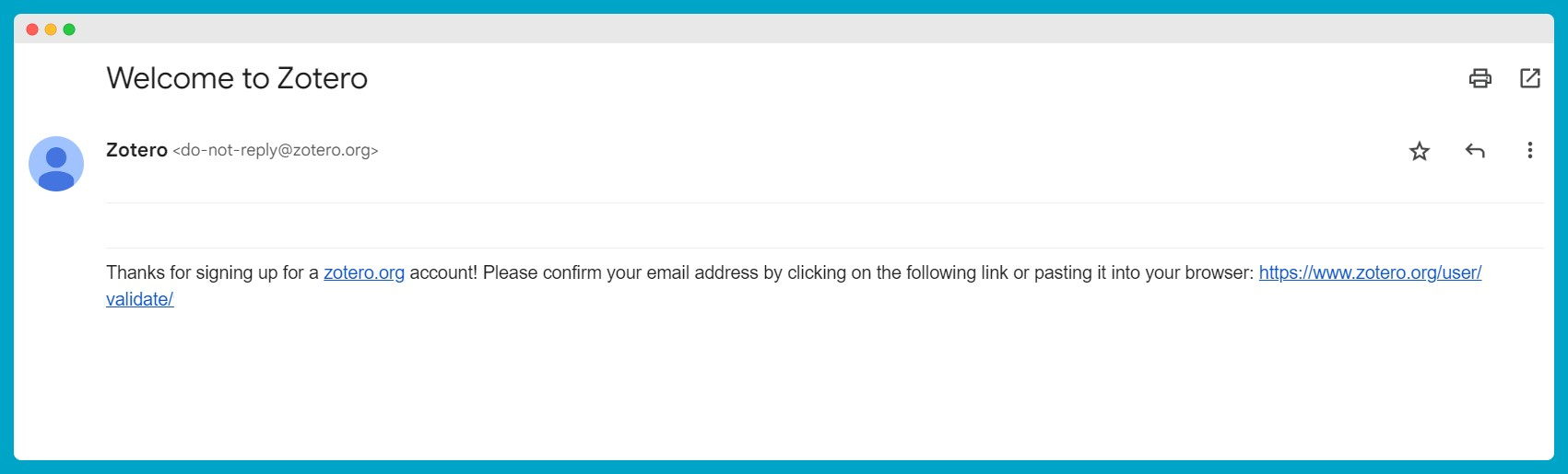 e-mail di conferma
