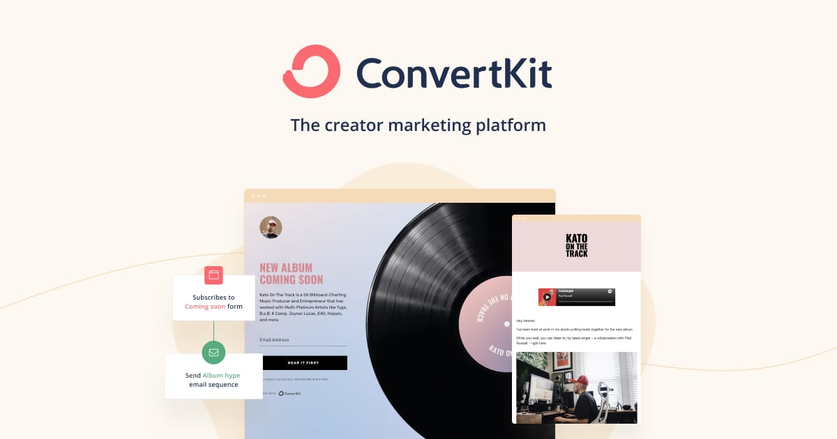 ConvenrtKit yhtenä Mailchimpin vaihtoehdoista