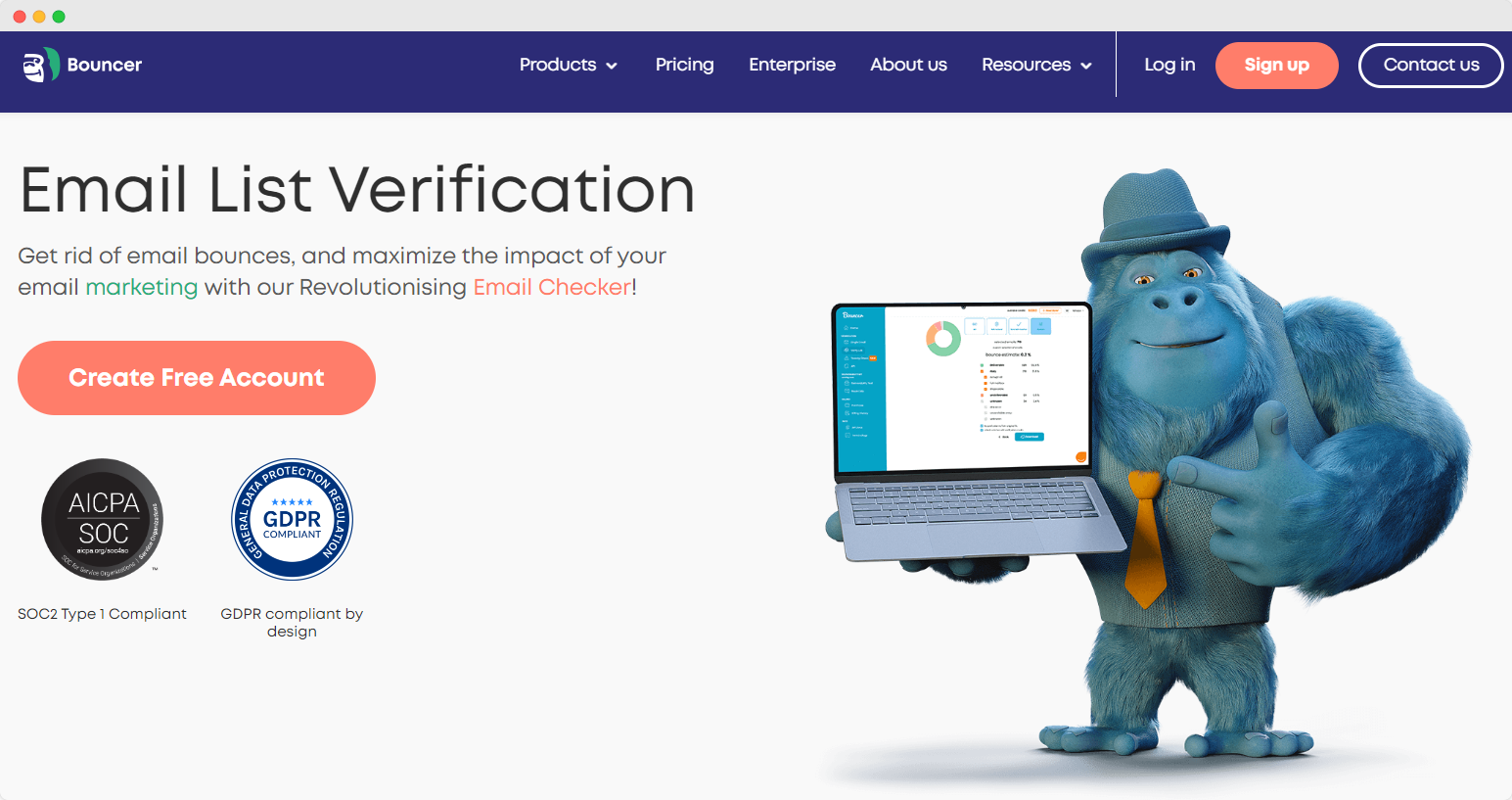 Homepage di Bouncer