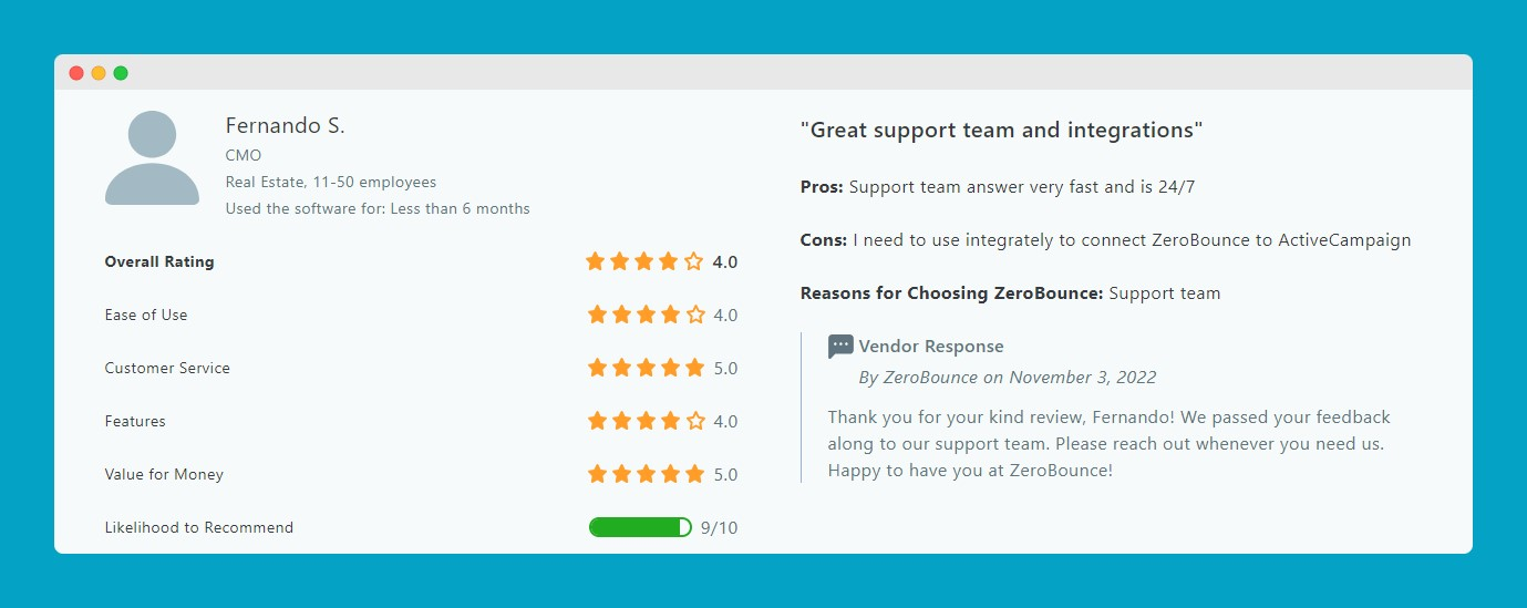 Обзор ZeroBounce