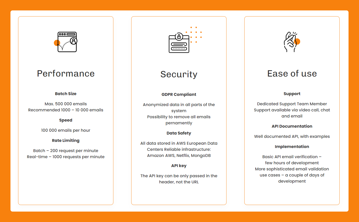 Bouncer's features