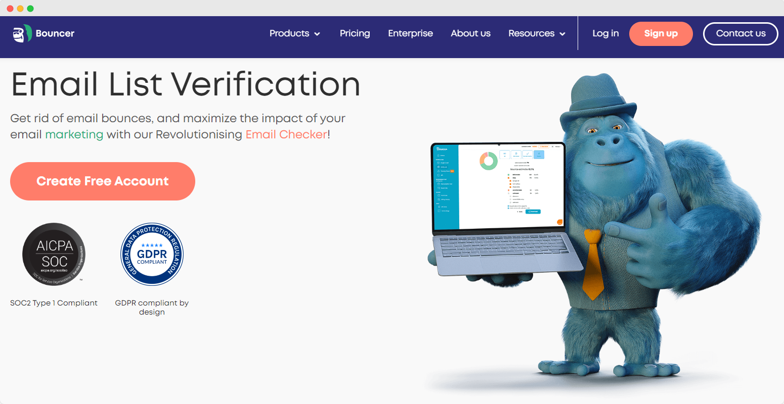 Homepage di Bouncer