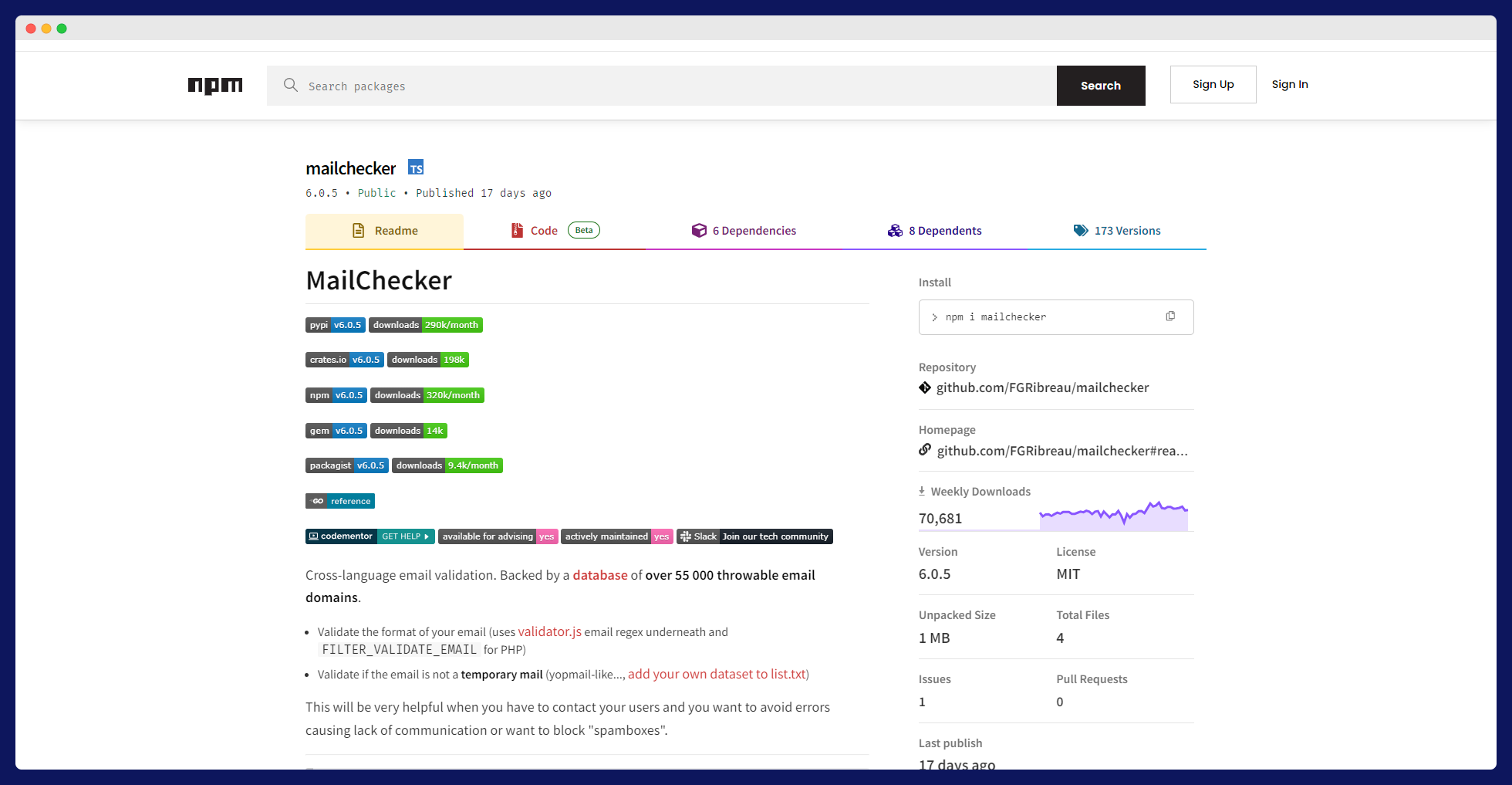 Mailchecker - for catching invalid emails