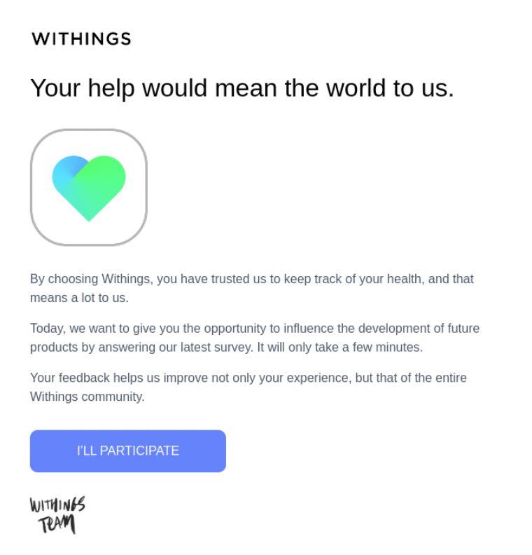 Voorbeeld van transactie-e-mails