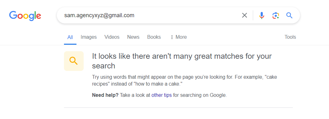 Pesquisando o endereço no Google