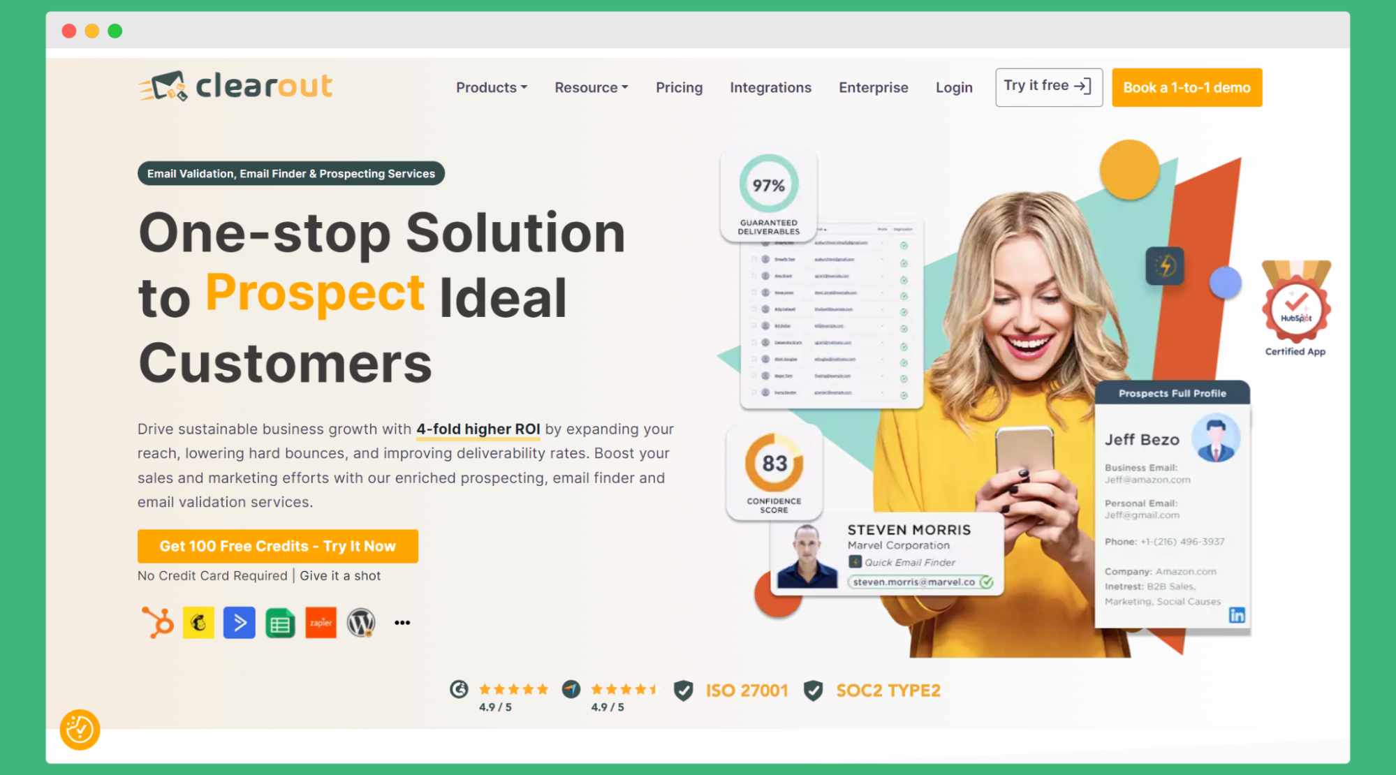 Clearout - uno de los mejores verificadores de correo electrónico gratuitos
