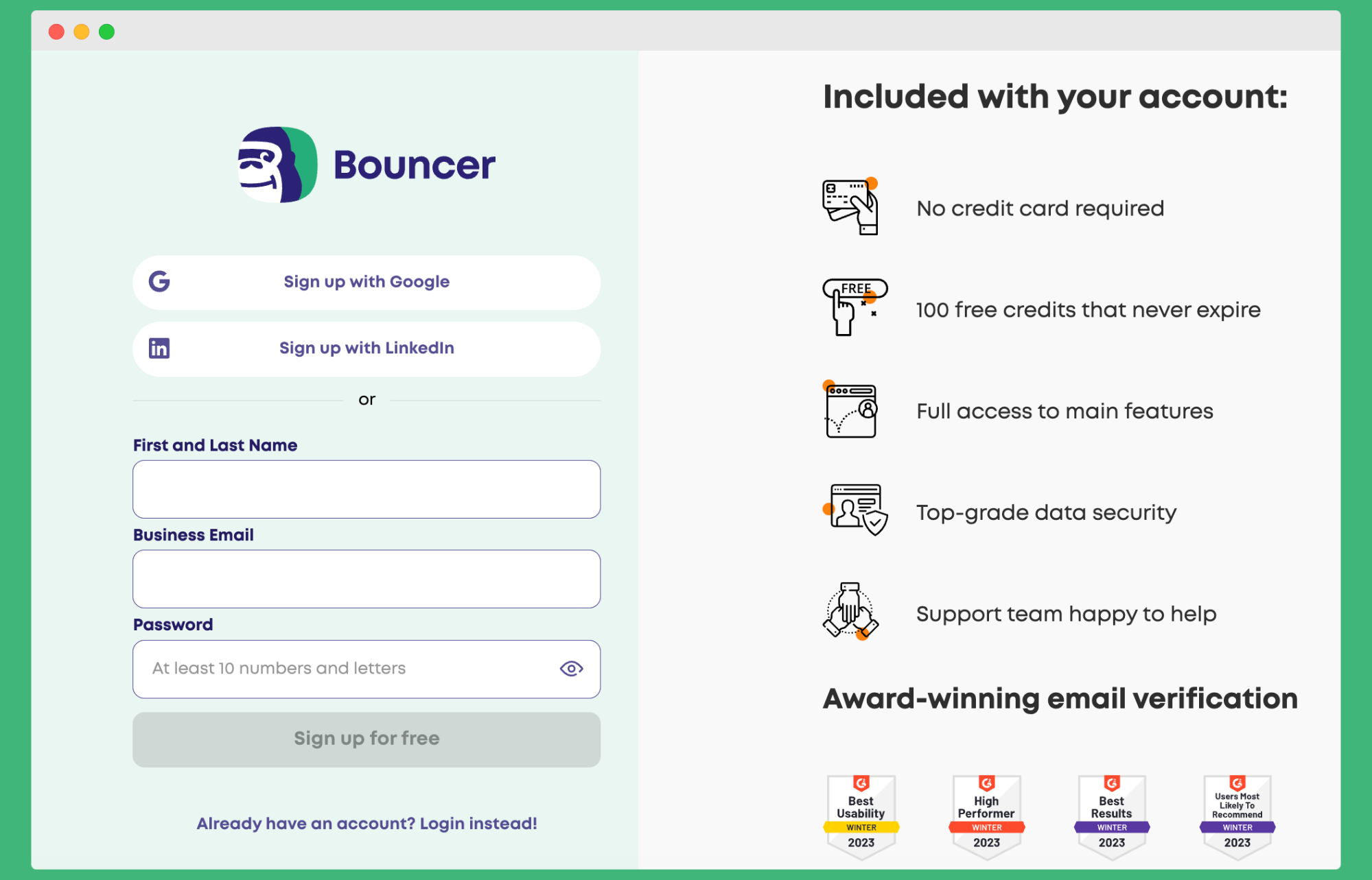 Bouncer - a tool that prevents from getting fraudulent leads.