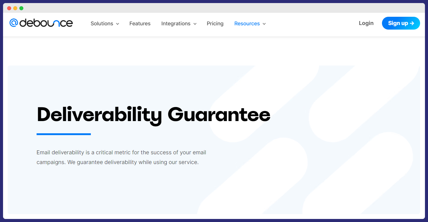 debounce e-mail-validering
