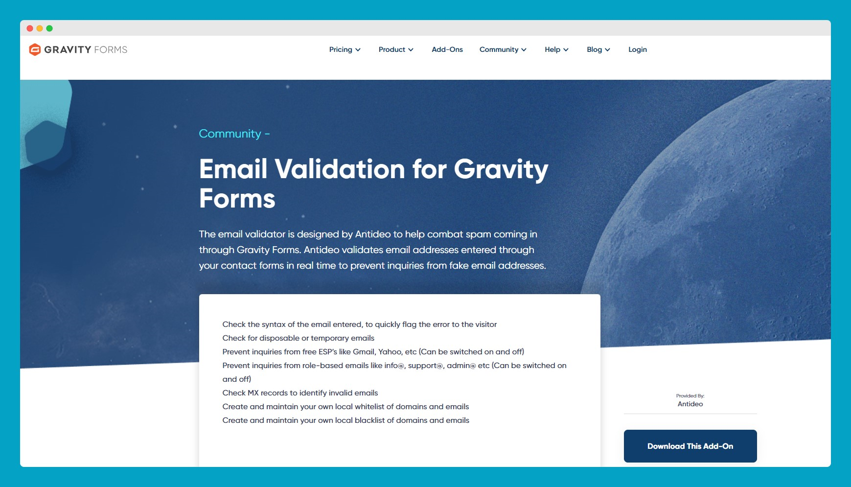 Перевірка електронної пошти Gravity Forms