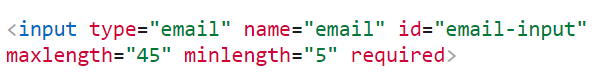 walidacja email w html - kod