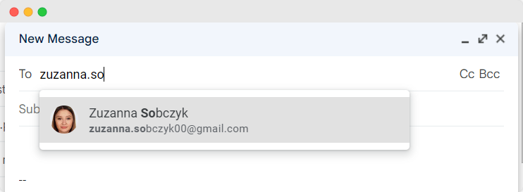 Verificação do endereço de e-mail no Gmail