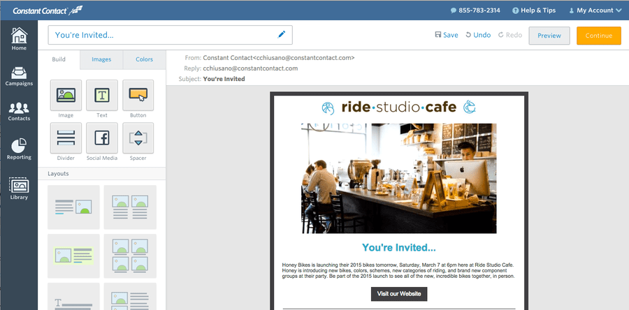 Constant Contact como uma das alternativas ao Mailchimp