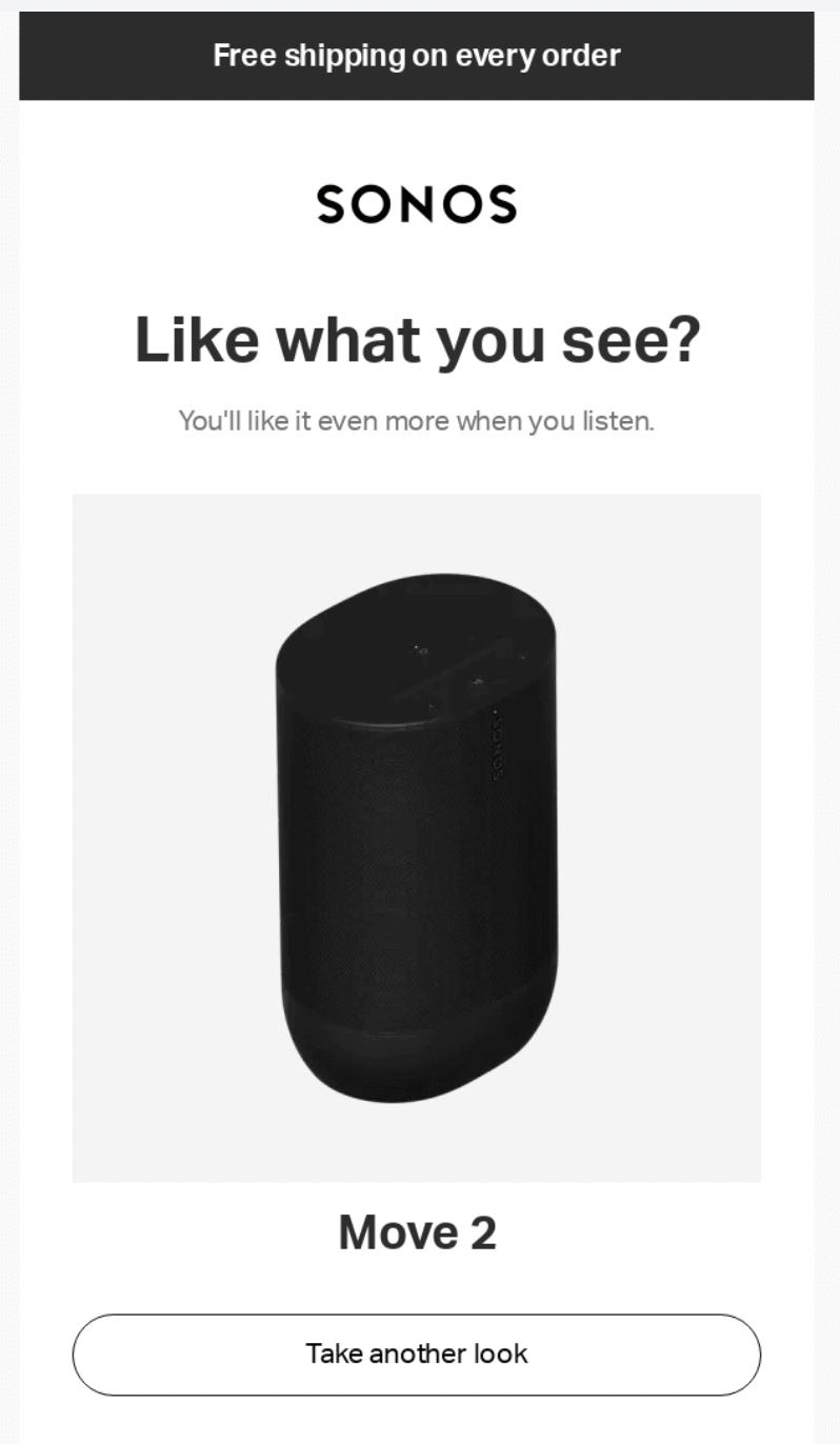 Voorbeeld van marketinge-mails