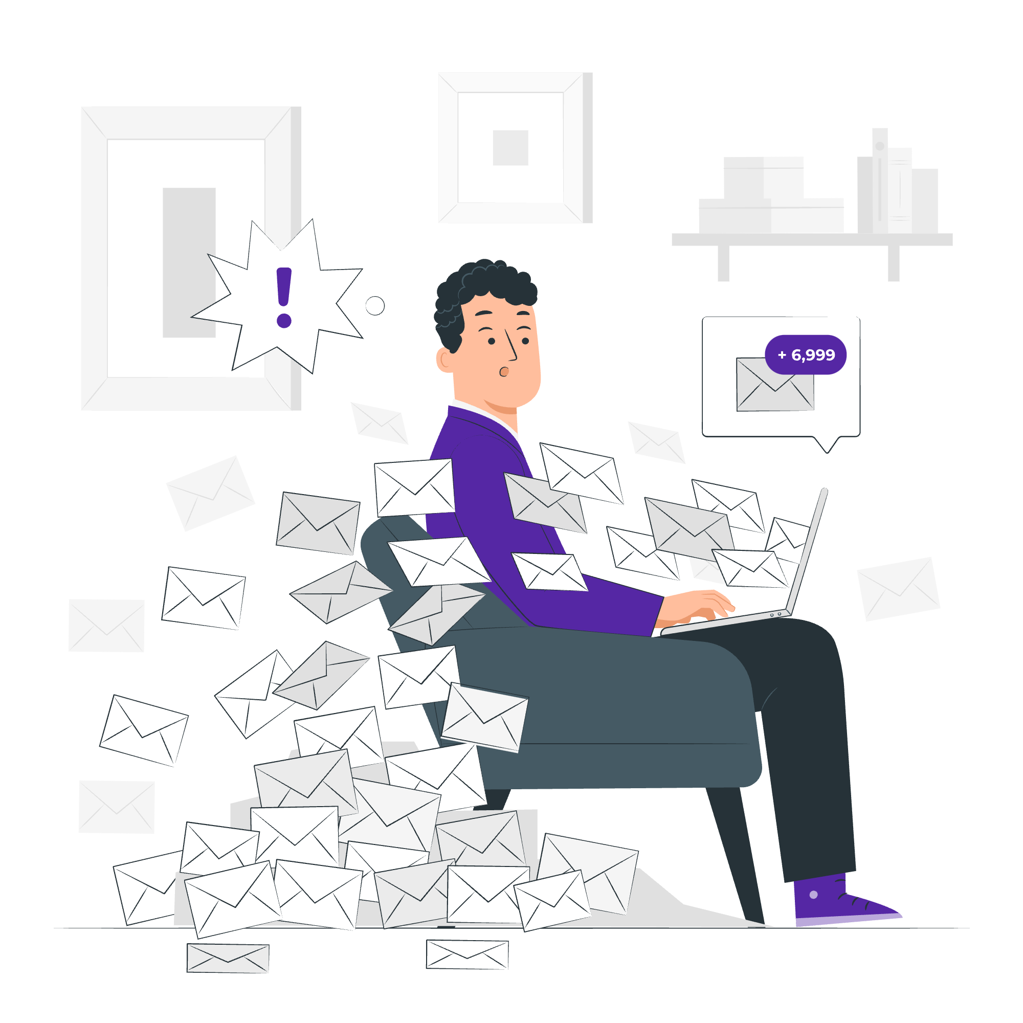 voller E-Mail-Posteingang