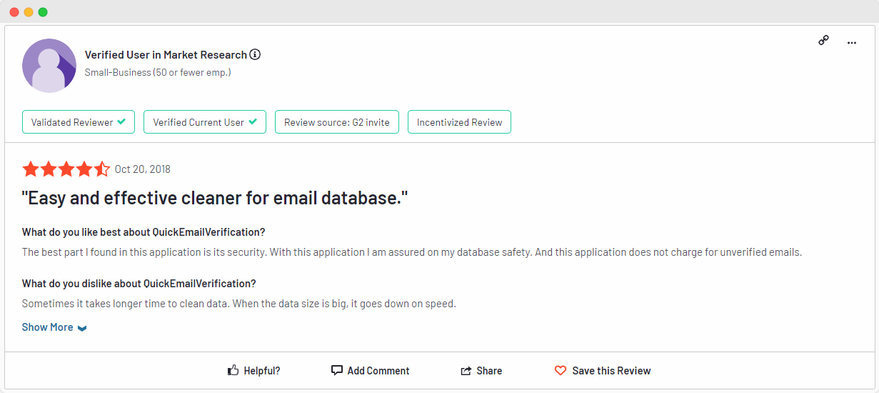 QuickEmailVerification anmeldelse