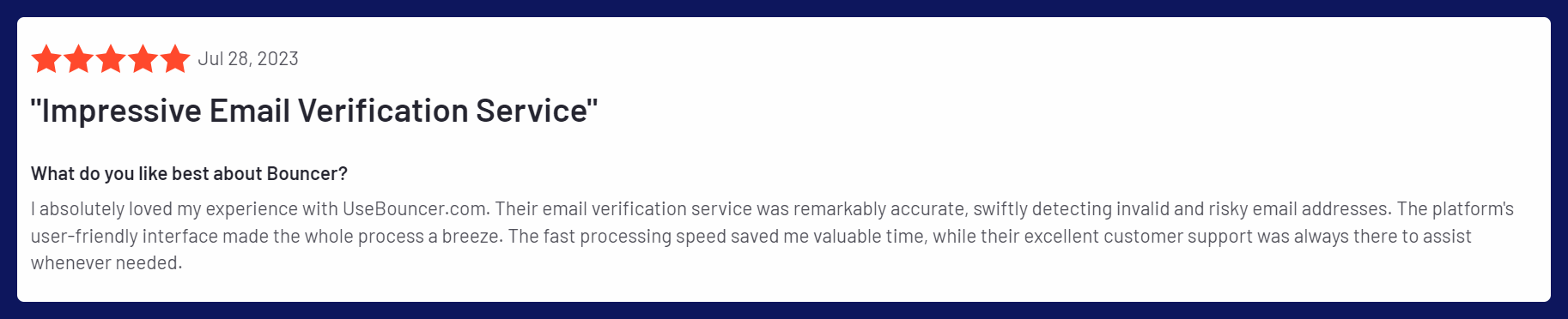 Bouncer's review