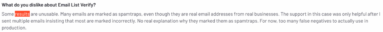 EmailListVerify user review