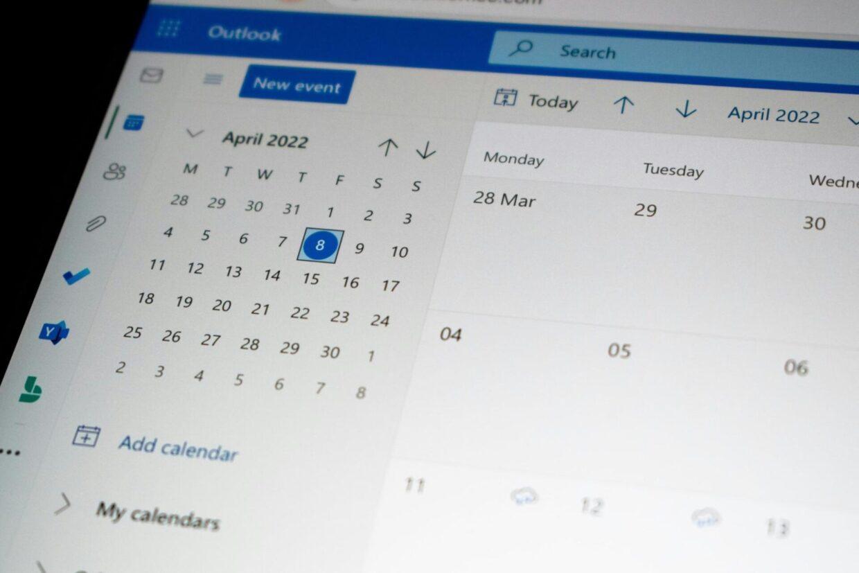 Outlook calendar