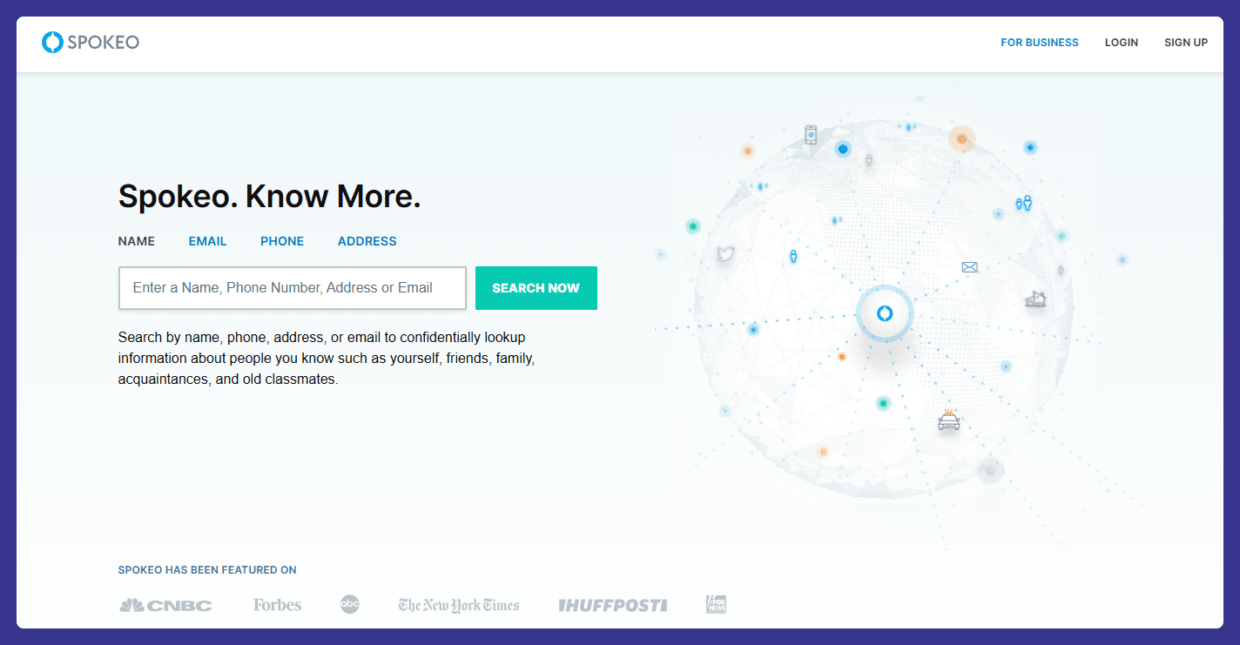 Spokeo homepage