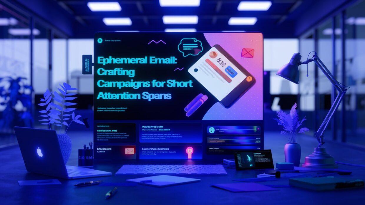 Digital workspace showcasing strategies for crafting ephemeral email campaigns to capture short attention spans effectively.