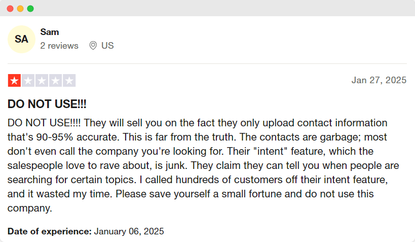 is zoominfo legit? aspect number 5