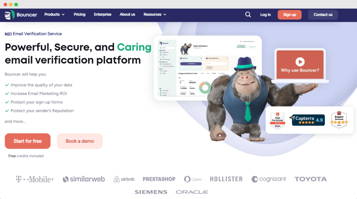 Bouncer email verification platform - number #1 tool on the market