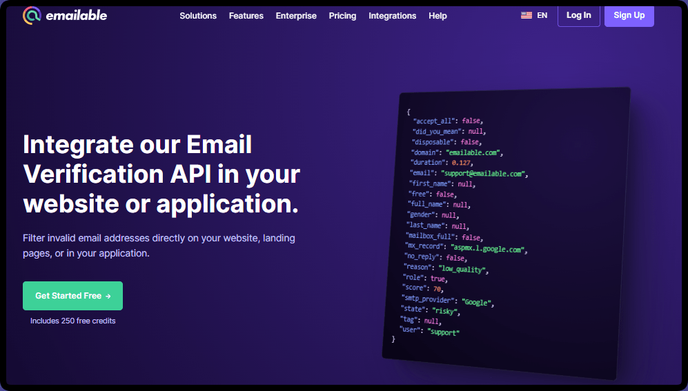 api emailable