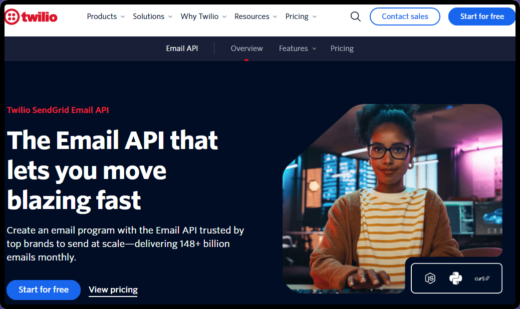 api twilio sendgrid