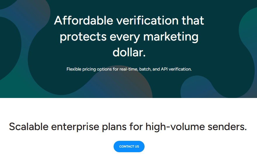 BriteVerify pricing plans