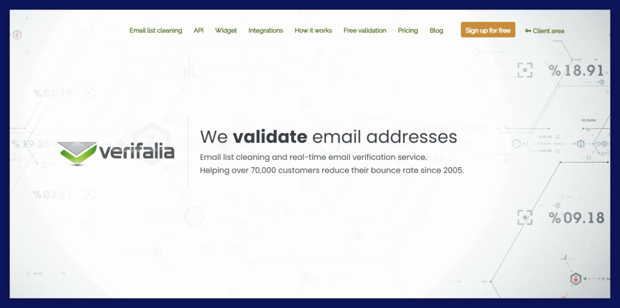Verifalia free email list verification
