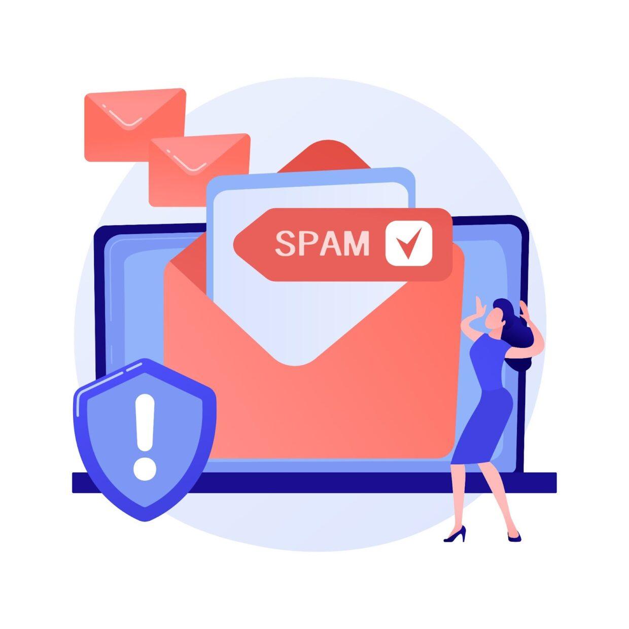 An email going to spam folder.