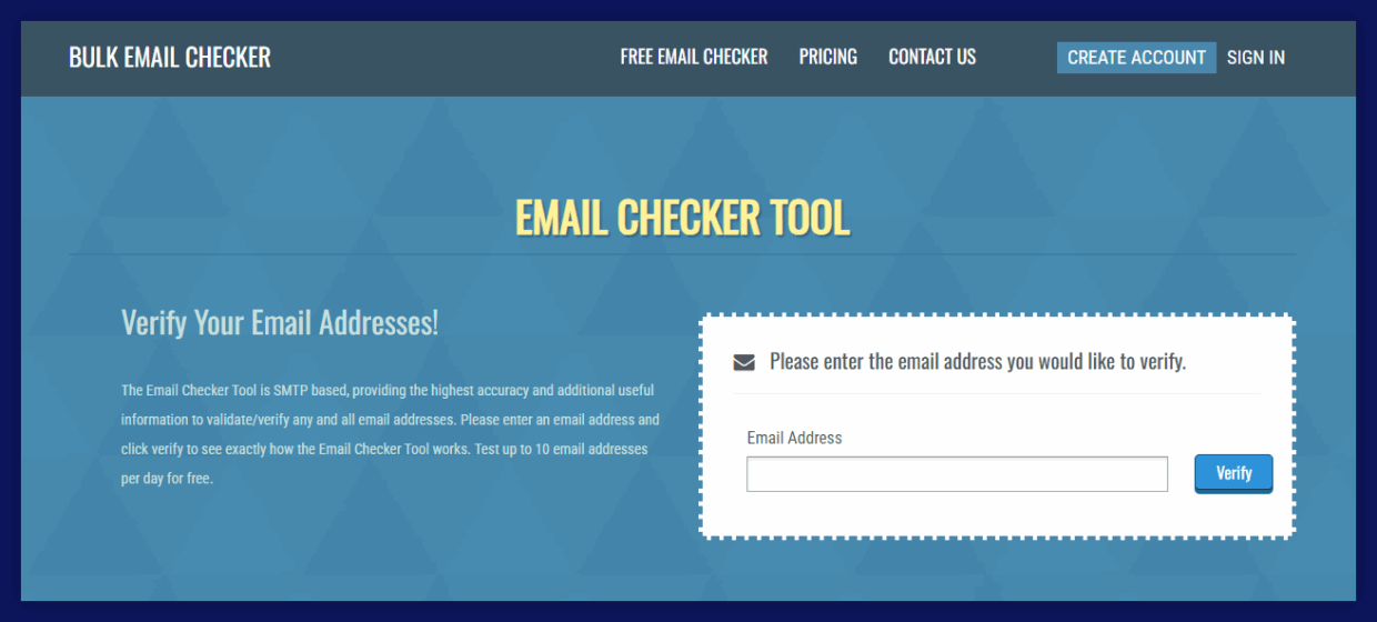 BulkEmailChecker free email list verification tool