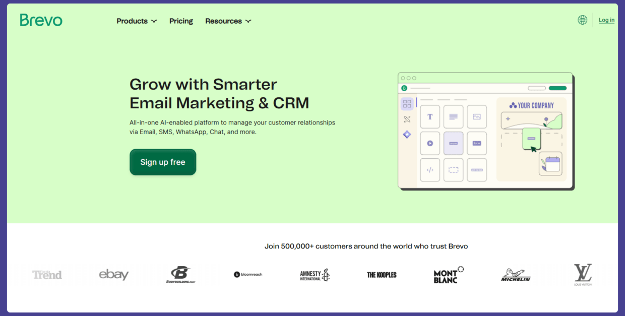 Brevo homepage