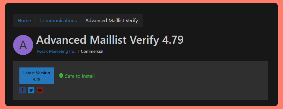 Advanced maillist verify tool to download.