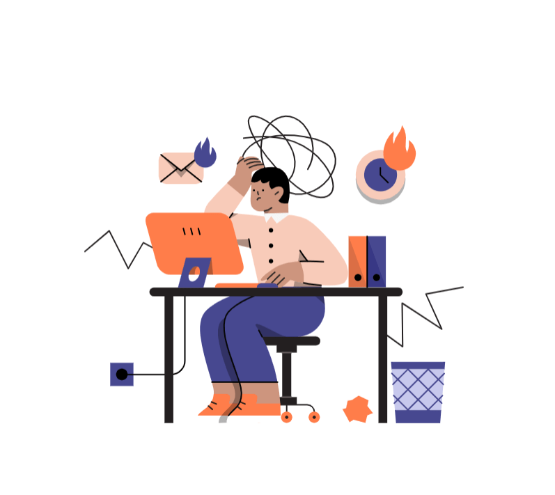 A man wondering about email verification service process.